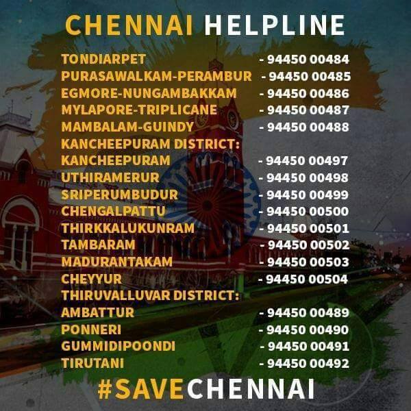 Helpline Numbers | Chennai Floods | DogExpress